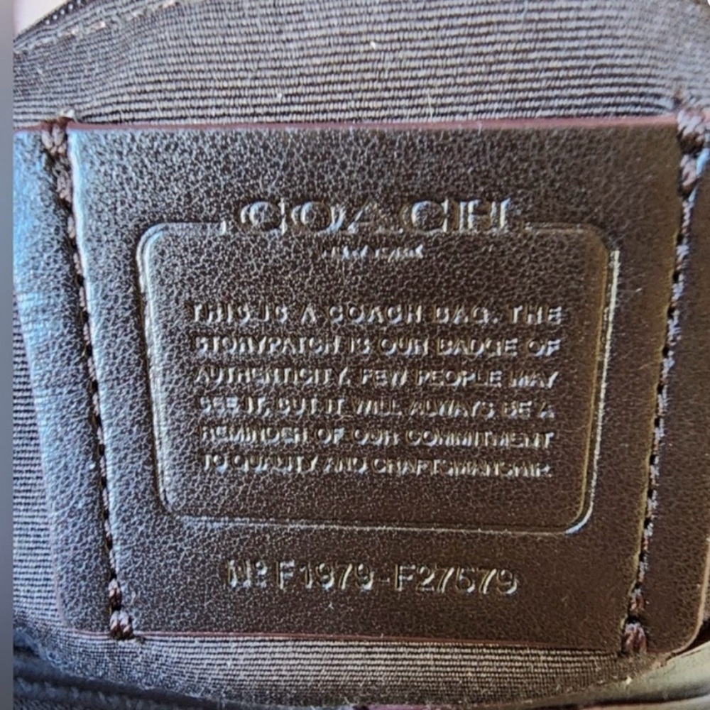 Coach Dark Brown Leather Handbag - Picture 5 of 12